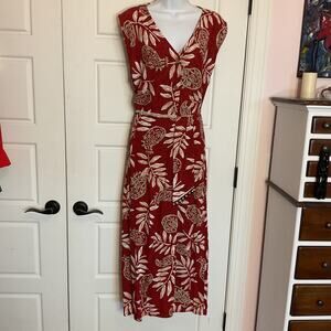 Delores Bell 2pc Multi Color Boho/Beach/chic Maxi Top Sz XL & Skirt Sz L
